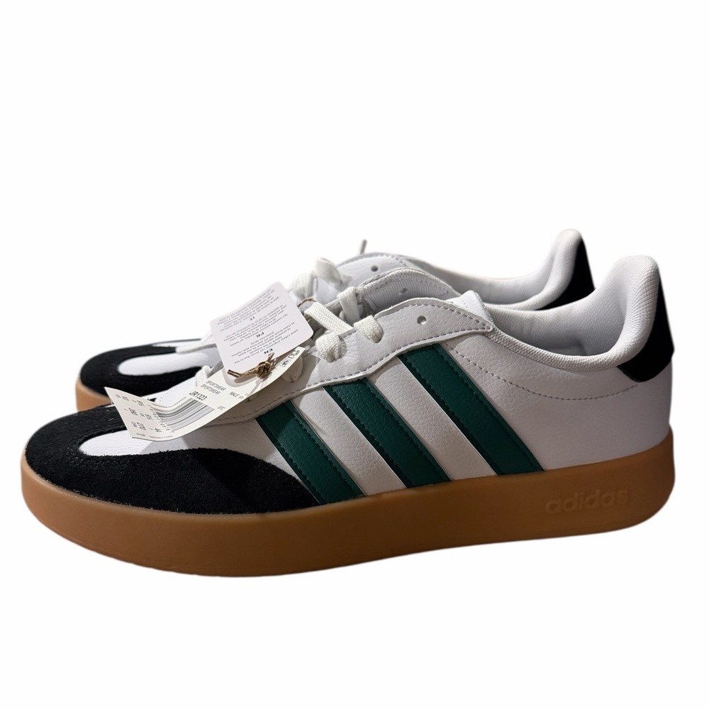 Adidas Barreda Men’s White Green Gum Sole Sneakers‎ Size 10 NWT JR1323